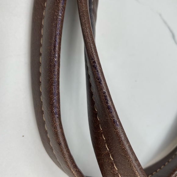 FOSSIL PURSE Genuine Classic 1954 Key Oasis Straw slouchy bag tan brown paisley - Picture 13 of 16